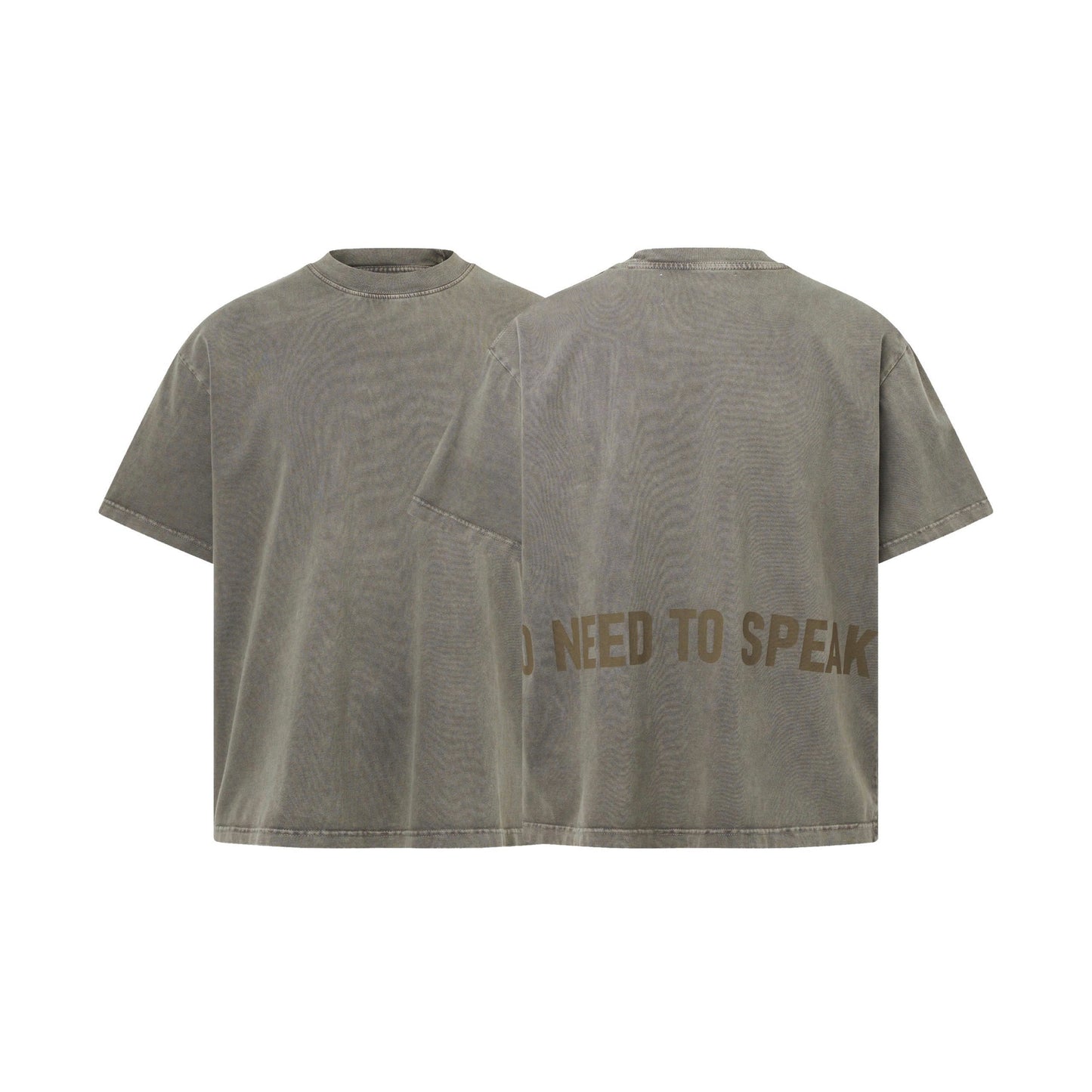 DIMOIR GEWASCHENES OLIVE „NNTS“ T-SHIRT