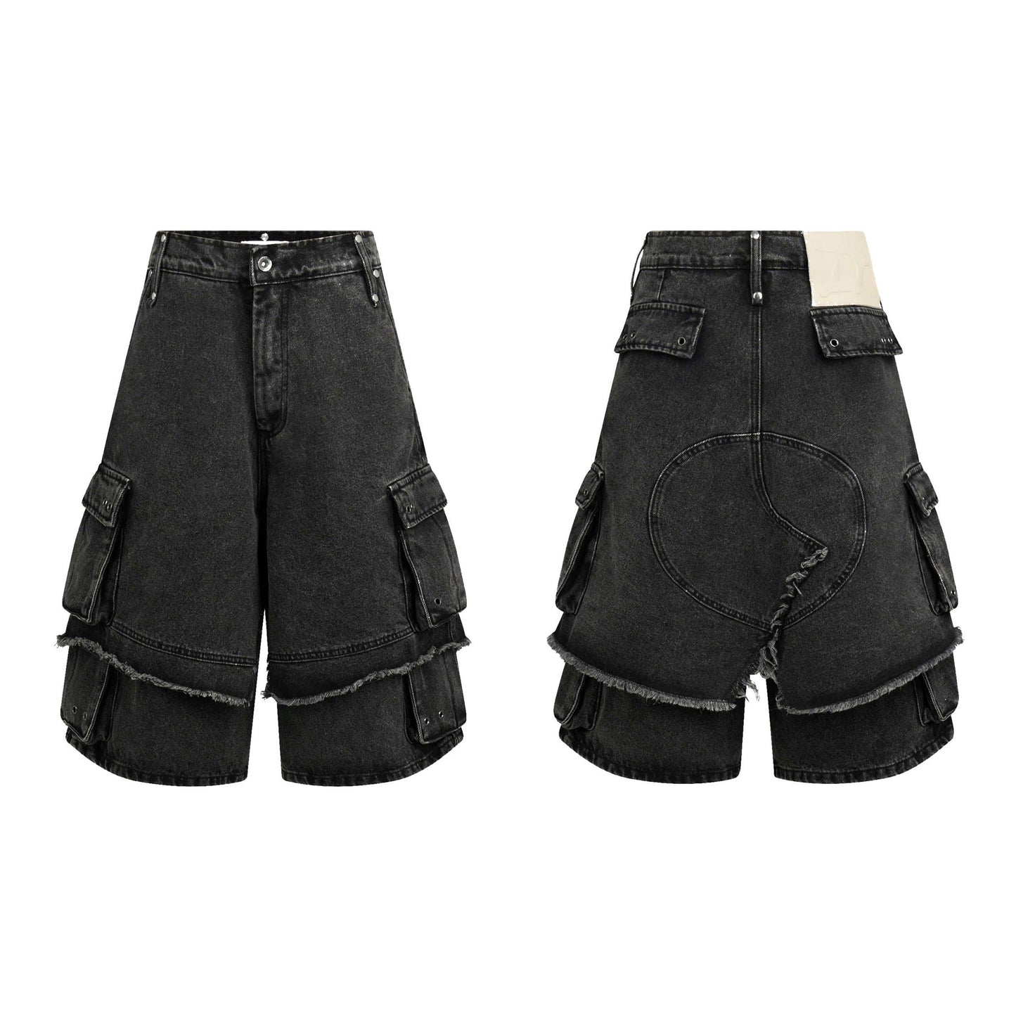 DIMOIR LF LAYERED DENIM SHORTS