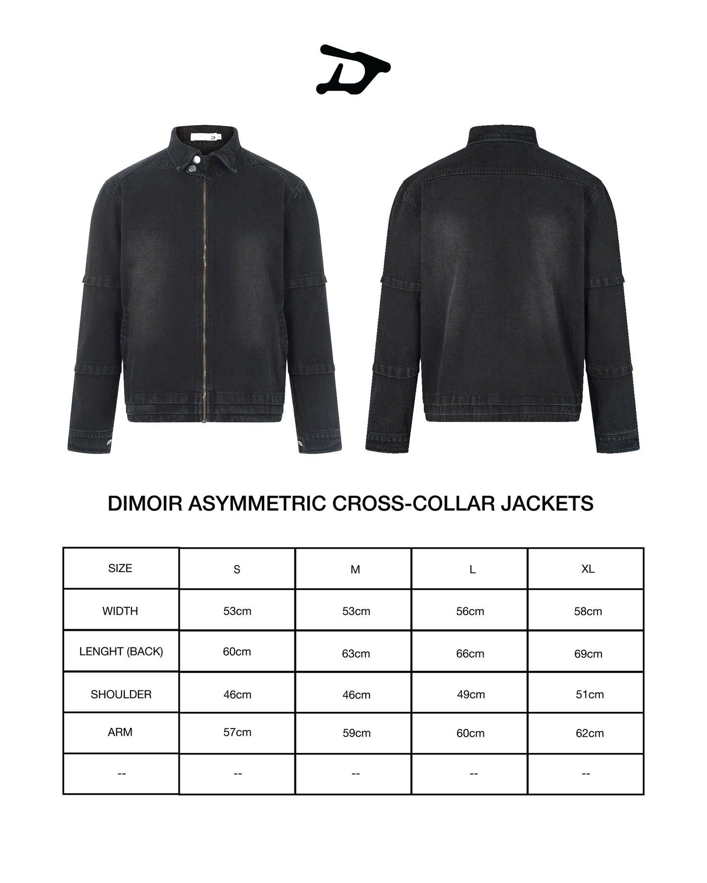DIMOIR ASYMMETRIC CROSS-COLLAR JACKETS