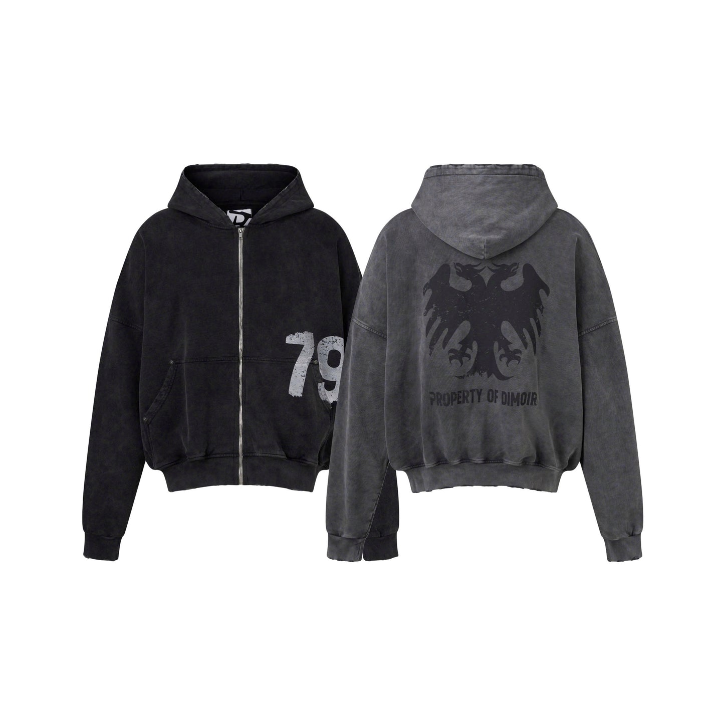 DIMOIR Draco 79 Sweat à capuche délavé