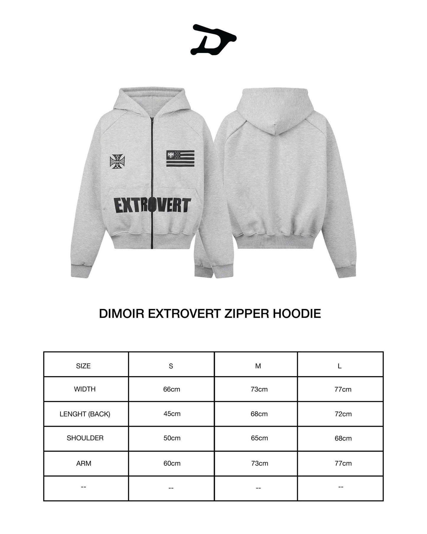 DIMOIR EXTROVERT ZIPPER HOODIE