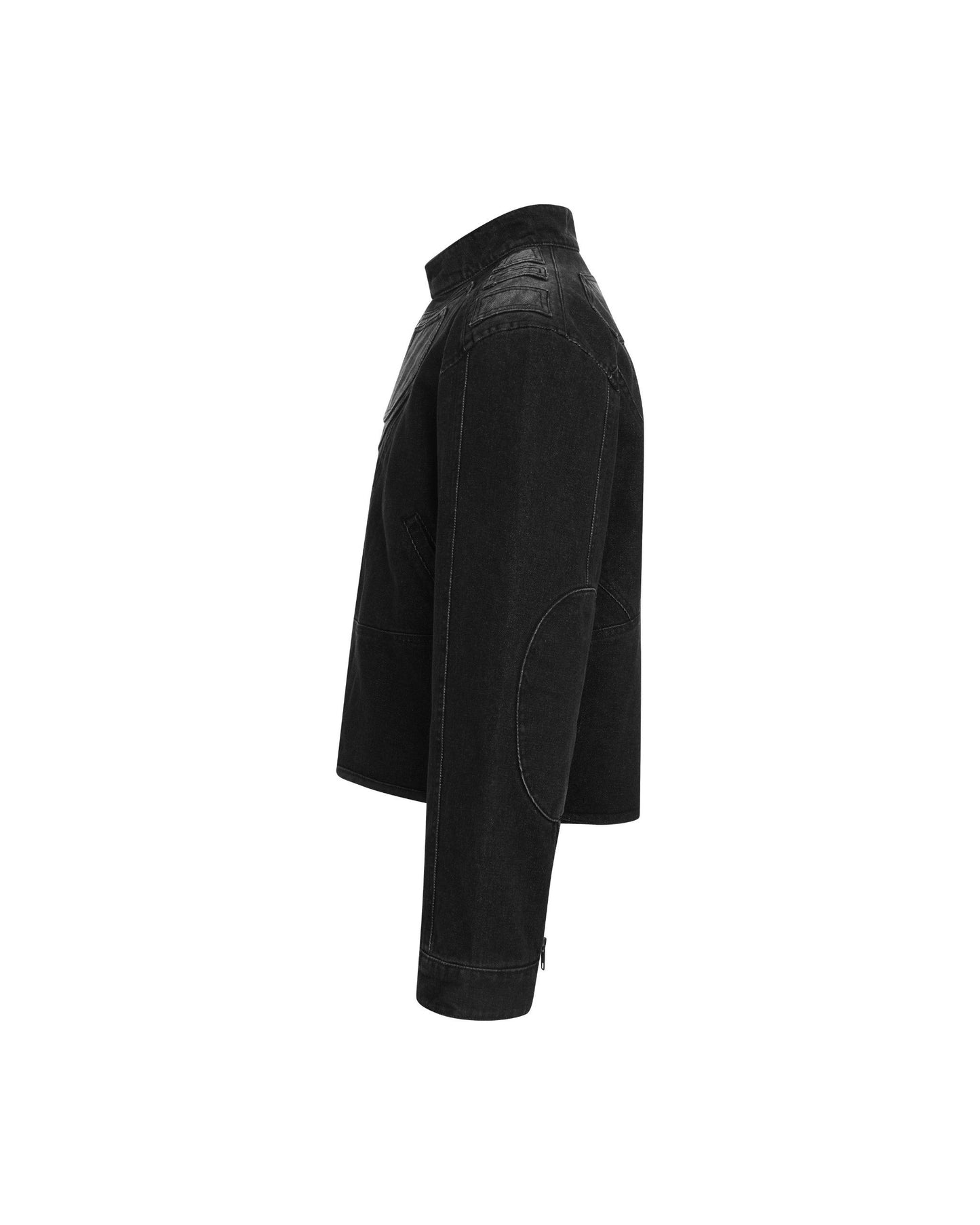 DIMOIR FADED DENIM BIKER JACKET