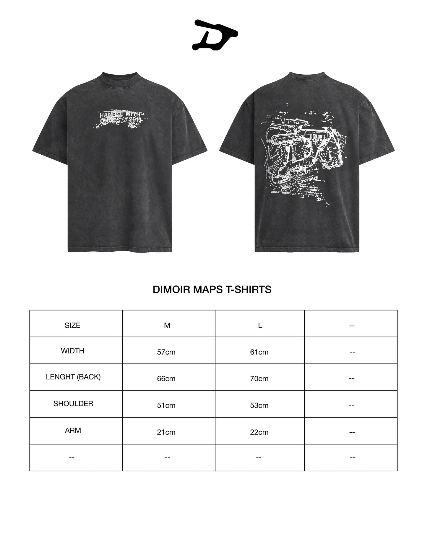 DIMOIR Washed MAPS T-Shirts