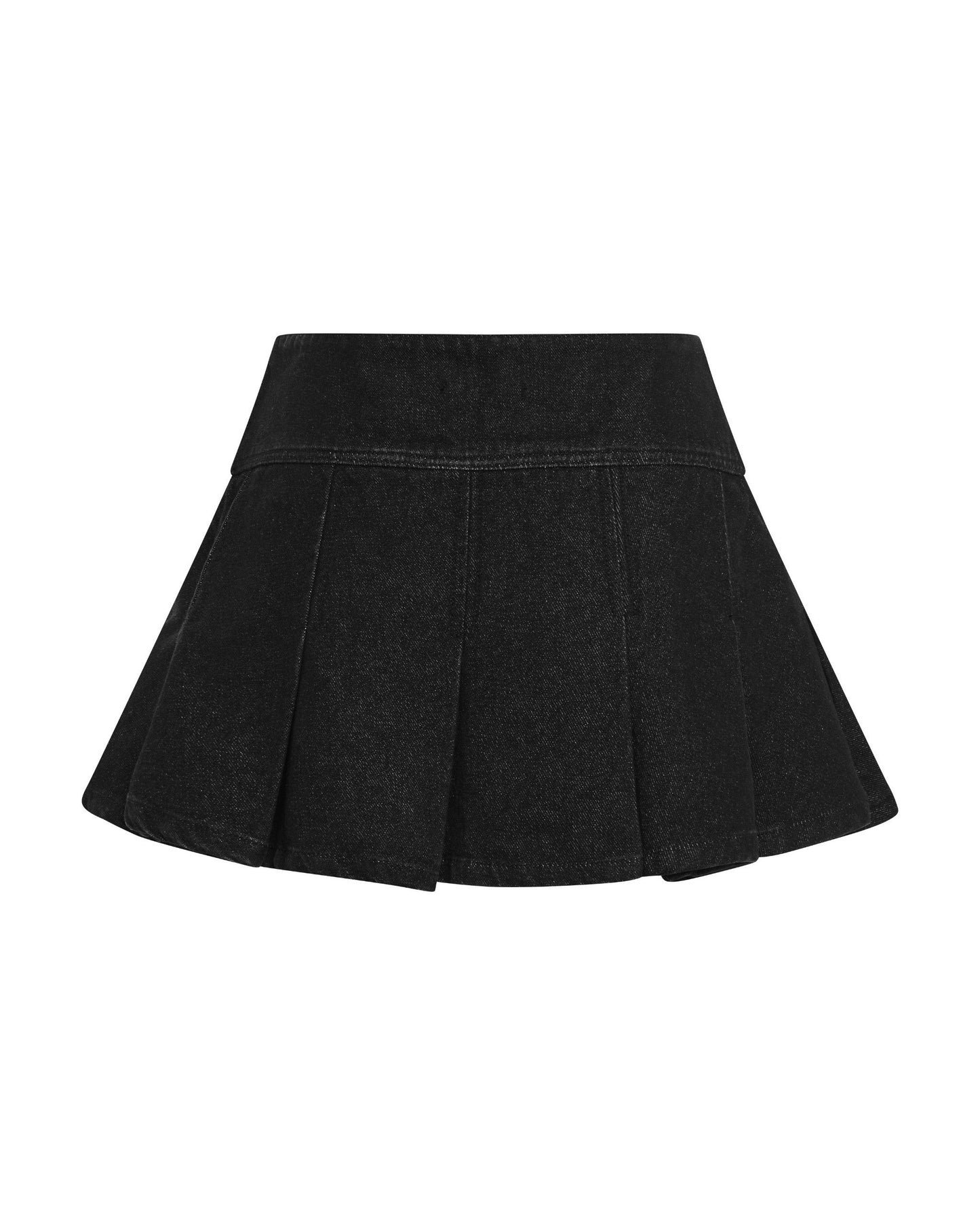 MINIRÖCKE AUS VERFARBTEM DENIM „DIMOIR“