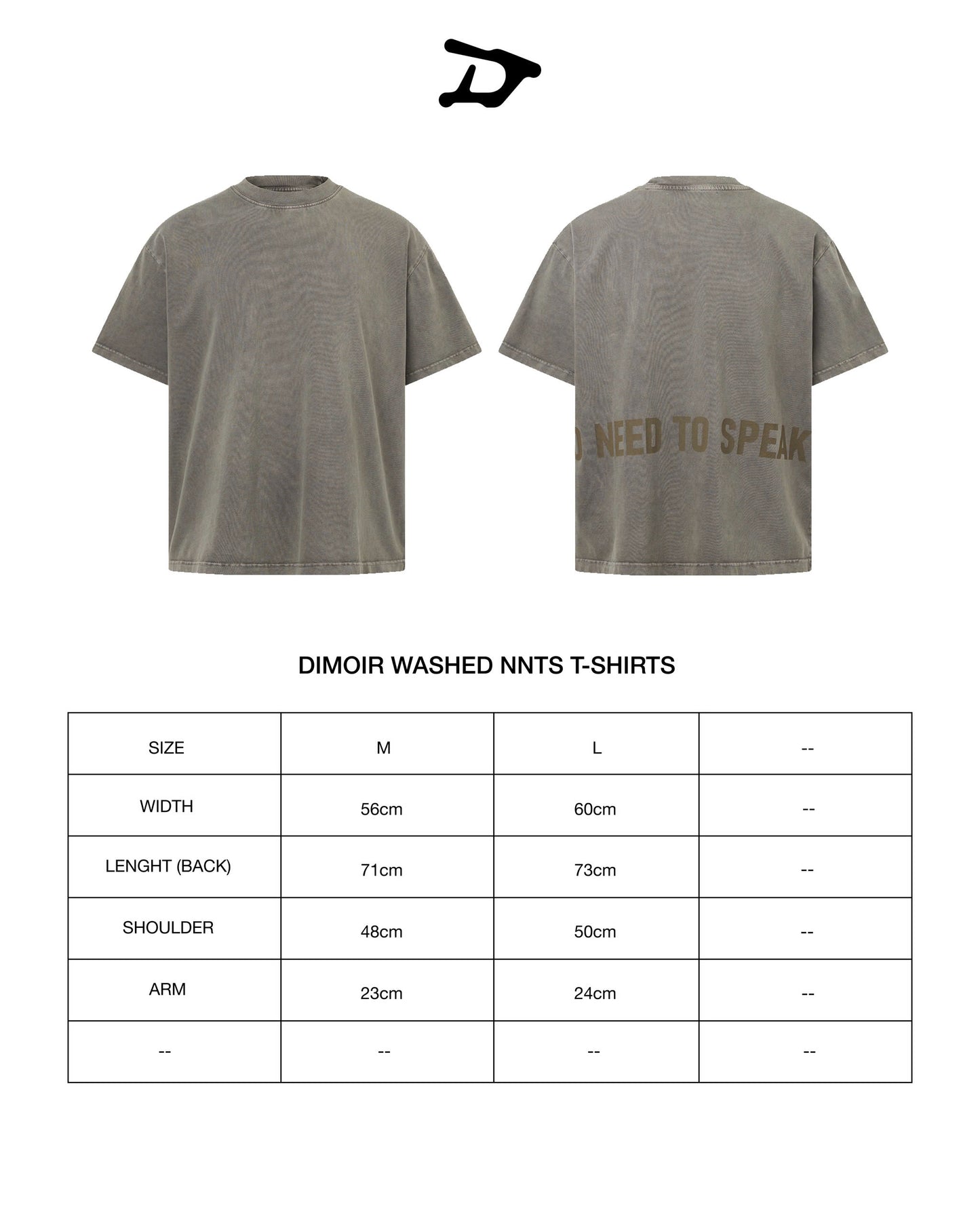 DIMOIR GEWASCHENES OLIVE „NNTS“ T-SHIRT