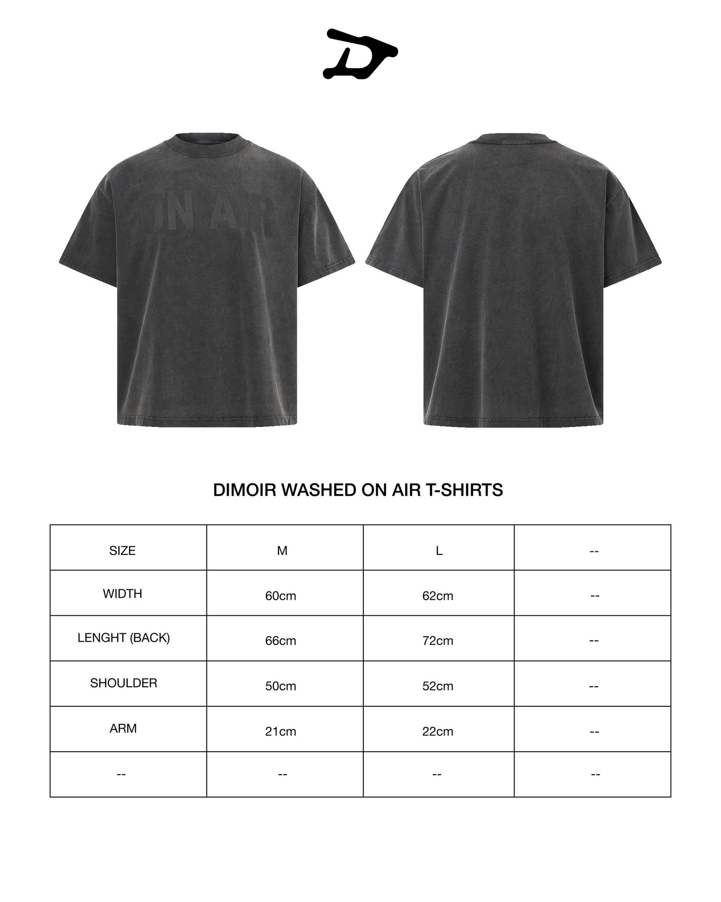 DIMOIR GEWASCHENES GRAUES "ON AIR" T-SHIRT