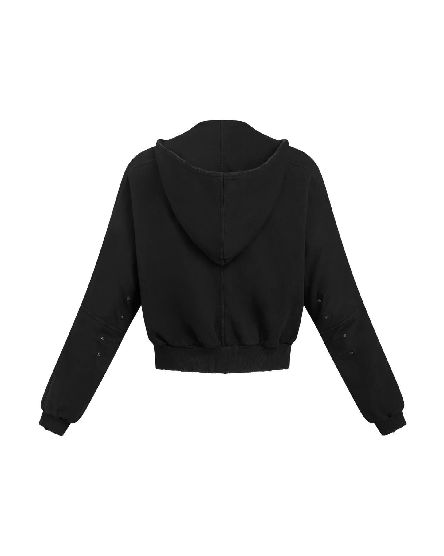 DIMOIR SLASED CREW ZIPPER HOODIE