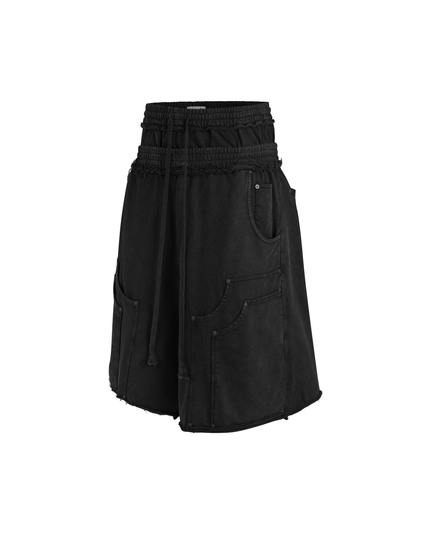 DIMOIR DOUBLE WAIST SWEATSHORTS