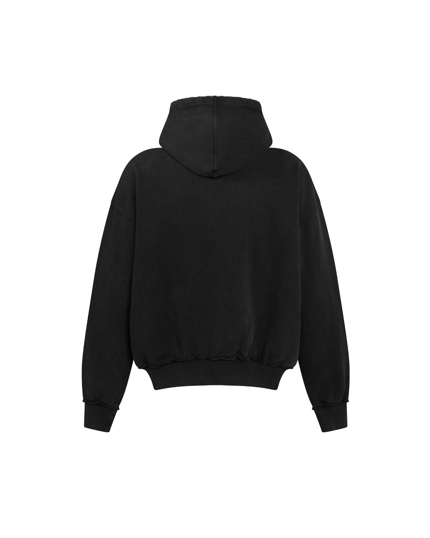 DIMOIR DOUBLE-BODY WASH BLACK HOODIE