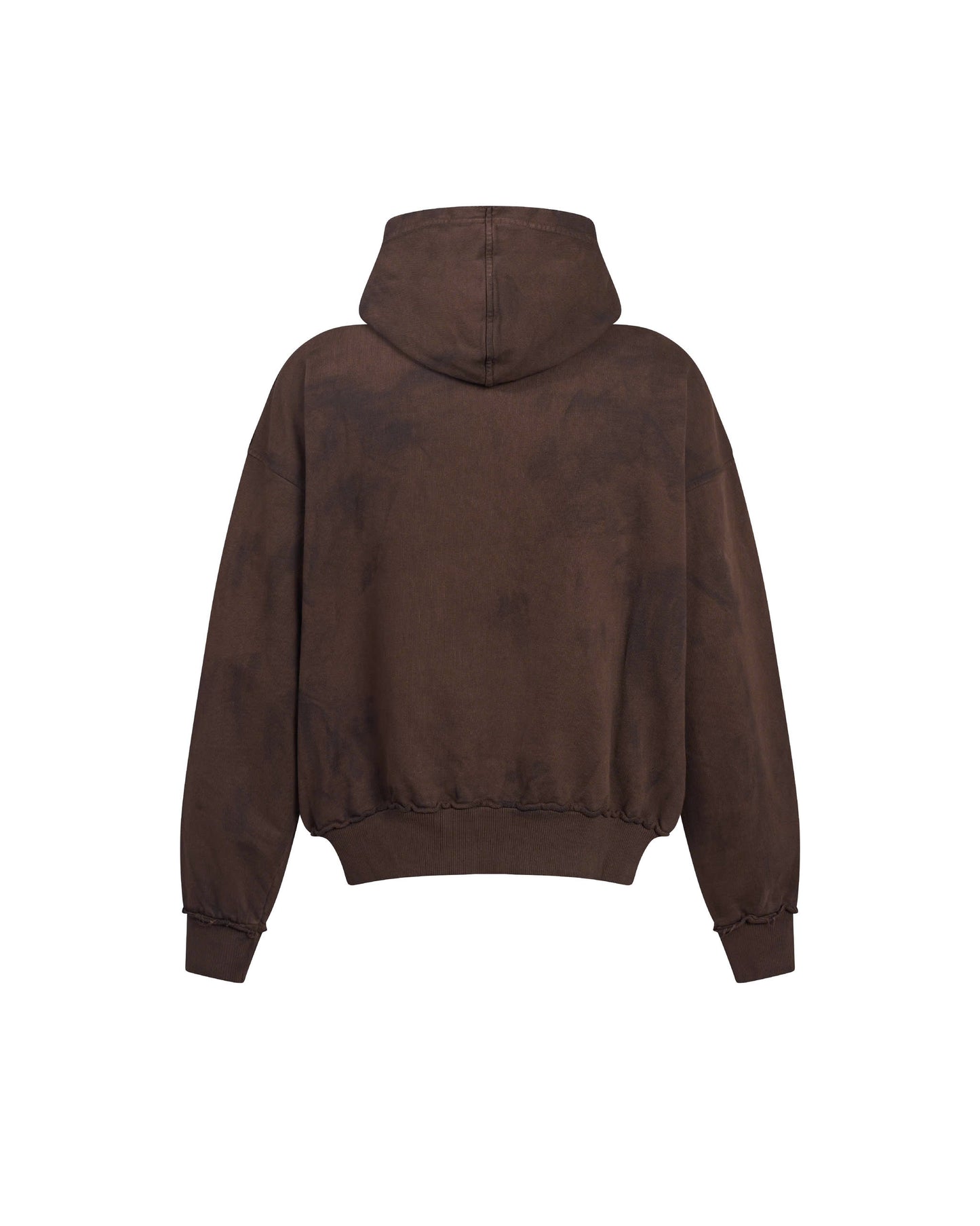 DIMOIR DOUBLE-BODY WASH BROWN HOODIE