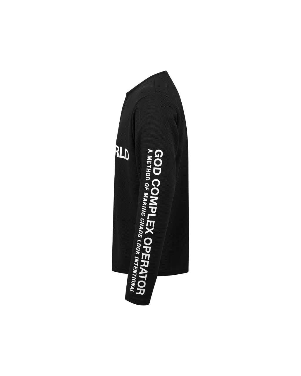 DIMOIR CW BLACK HENLEY LONGSLEEVE