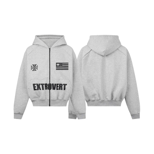 DIMOIR EXTROVERT ZIPPER HOODIE