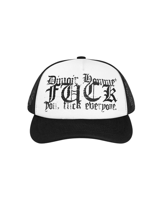 DIMOIR FCK WHITE TRUCKER HAT