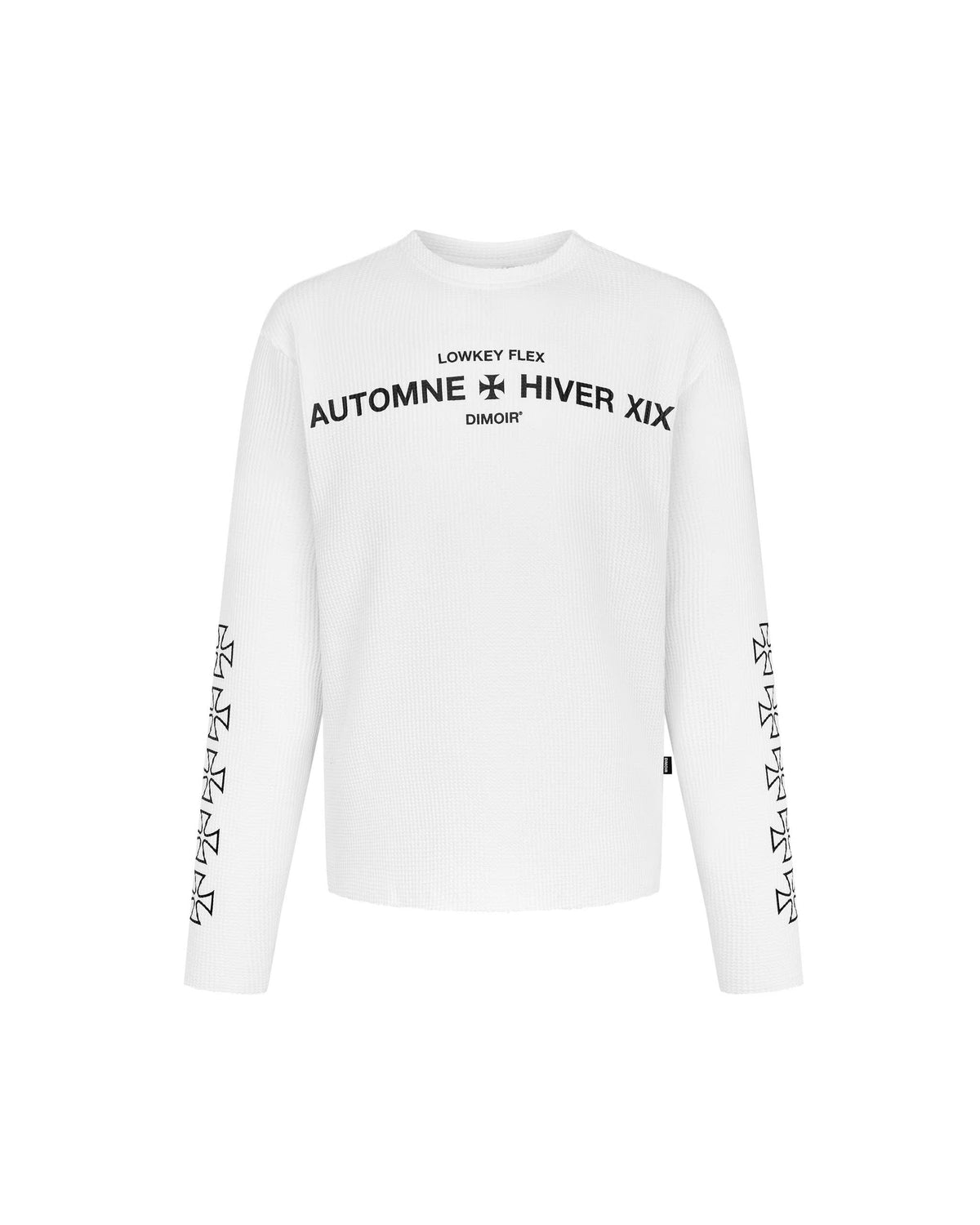 DIMOIR LF WHITE KNITTED LONGSLEEVE