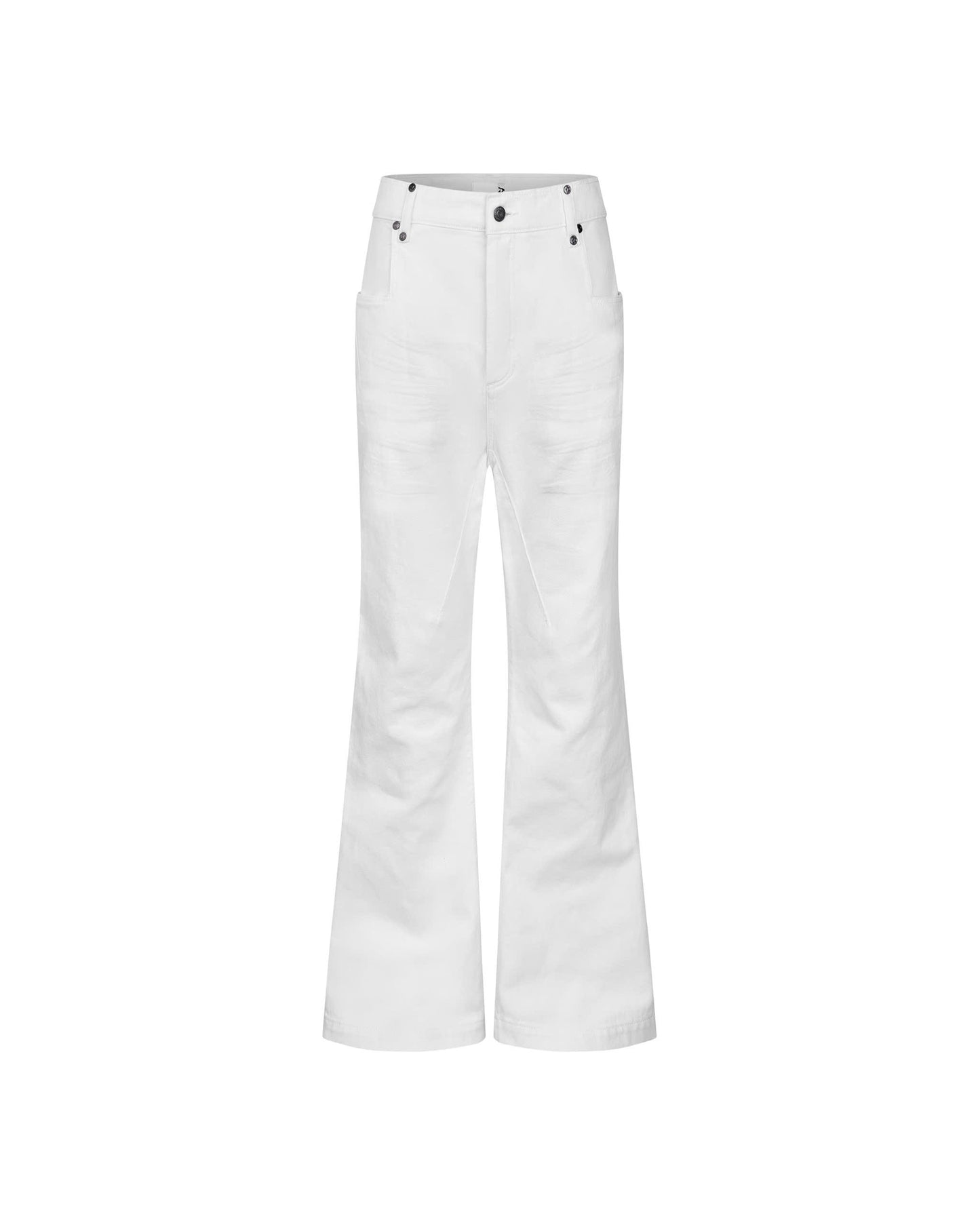 DIMOIR WHITE FLARED DENIM PANTS