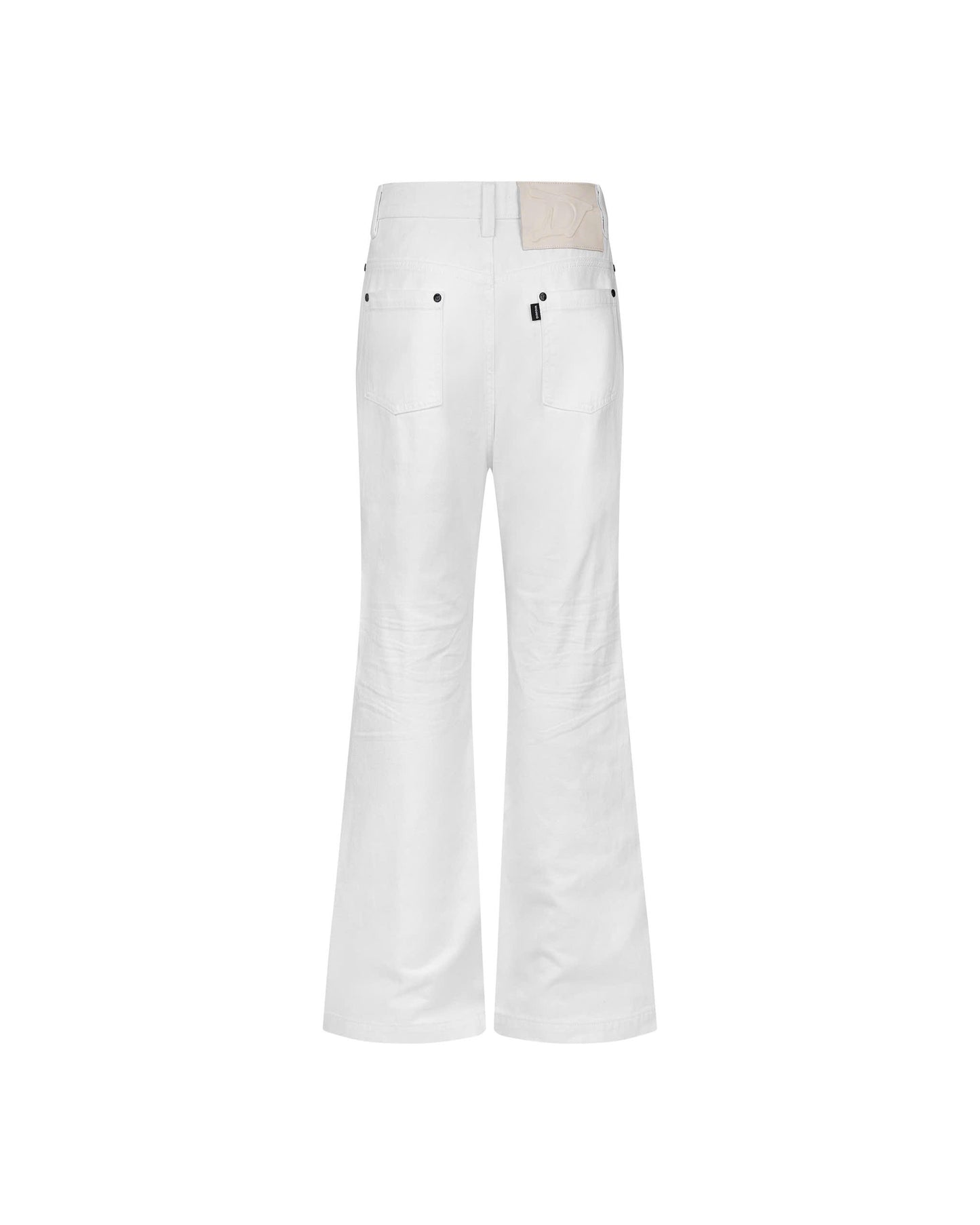 DIMOIR WHITE FLARED DENIM PANTS