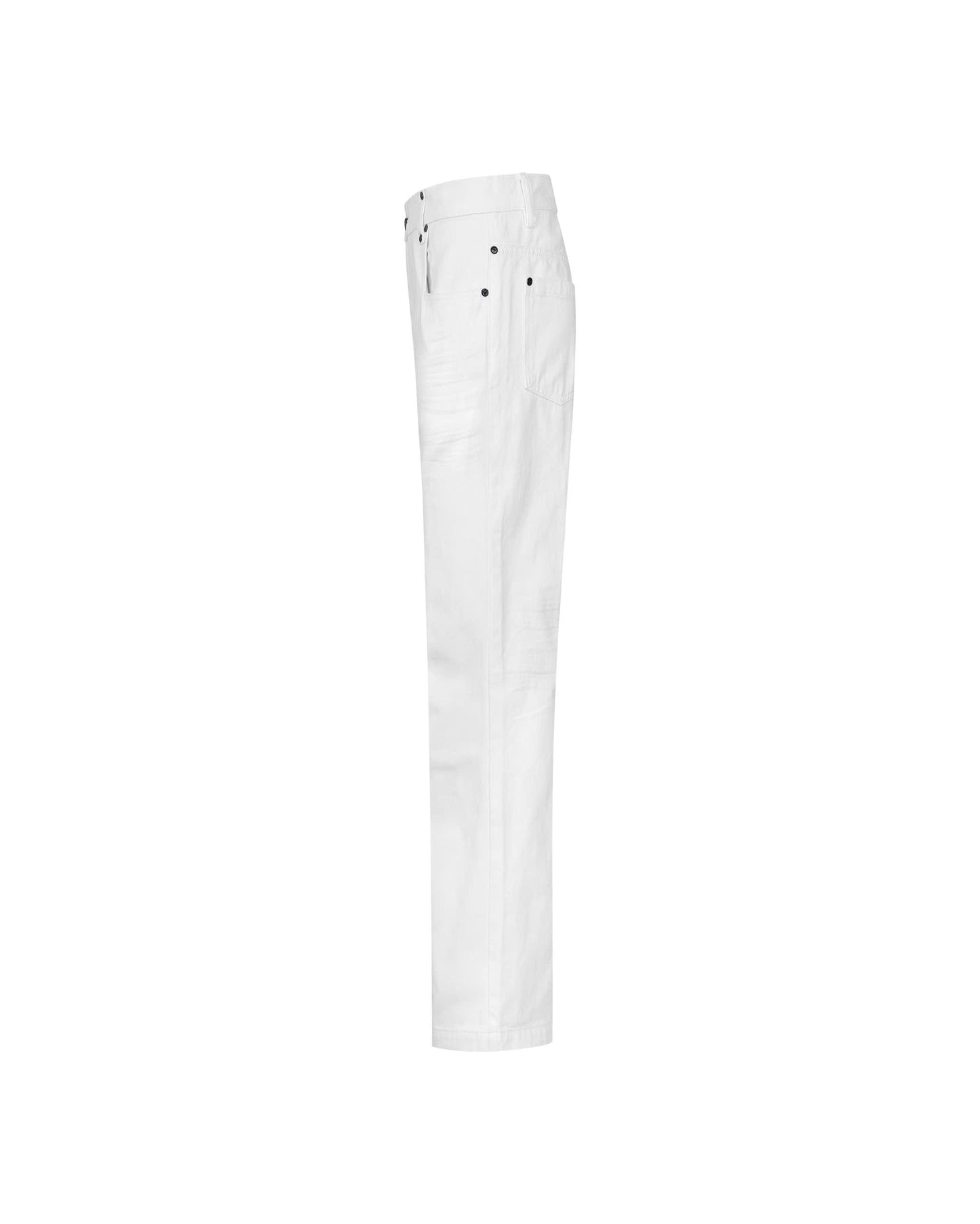 DIMOIR WHITE FLARED DENIM PANTS