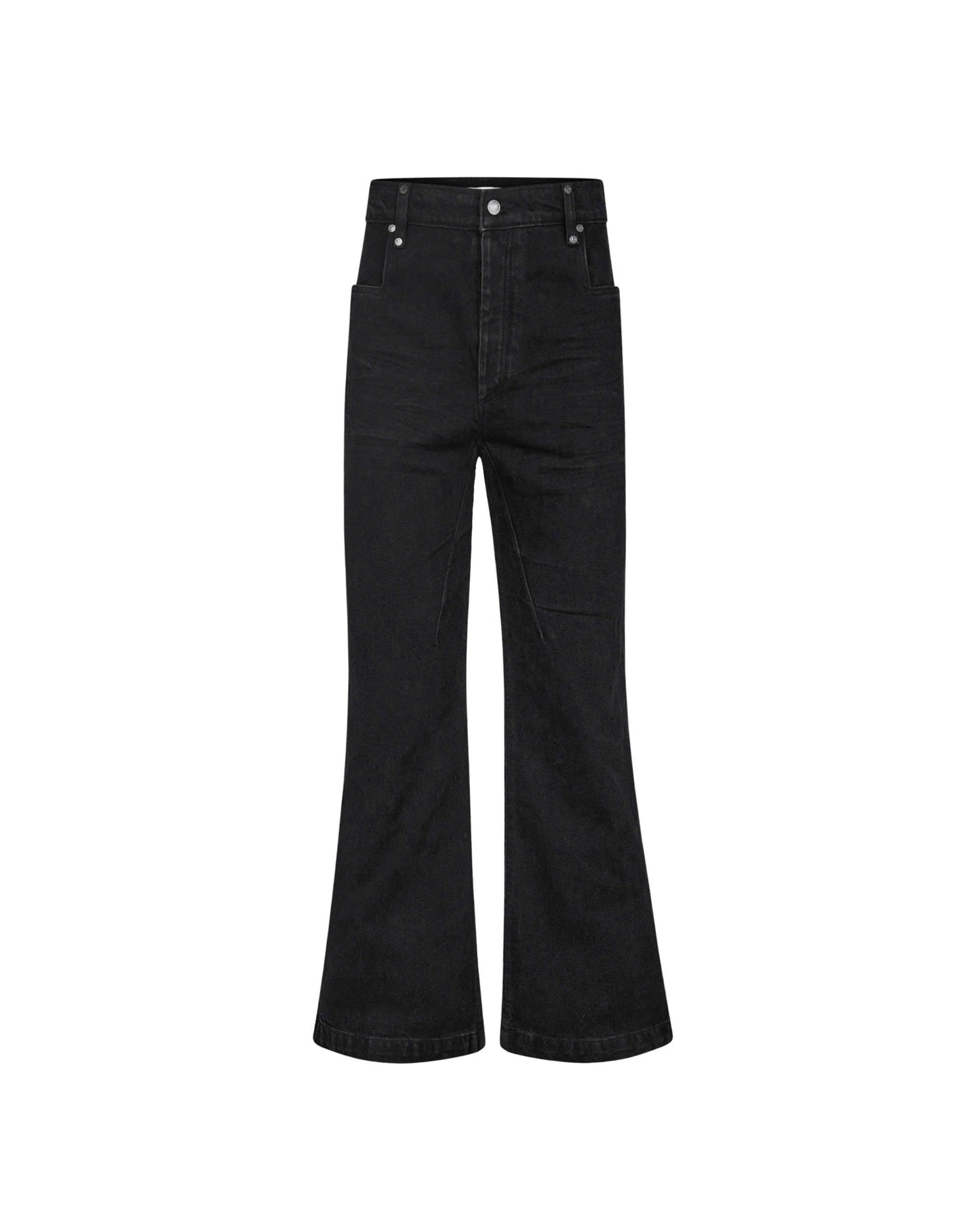 DIMOIR BLACK FLARED DENIM PANTS