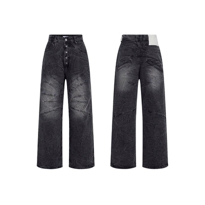 DIMOIR GUNMETAL STRAIGHT DENIM PANTS