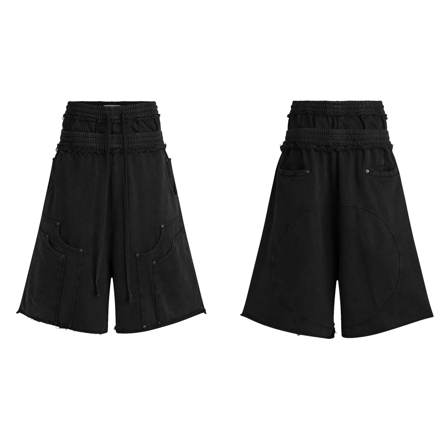 DIMOIR DOUBLE WAIST SWEATSHORTS