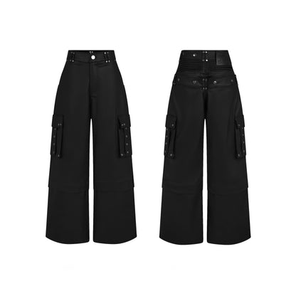 DIMOIR DOUBLE WAIST CARGO PANTS