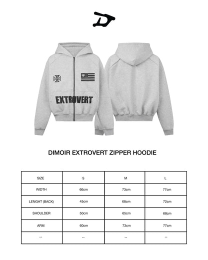 DIMOIR EXTROVERT ZIPPER HOODIE
