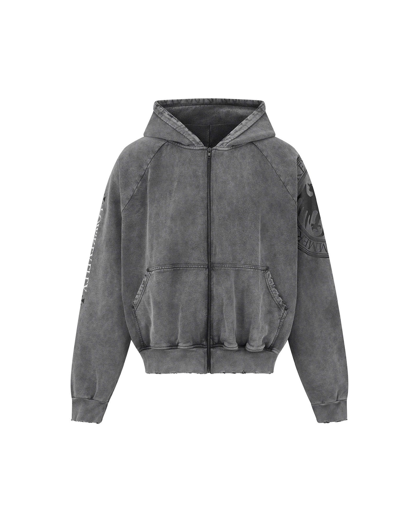 DIMOIR DRACO SEAL WASH GRAY HOODIE