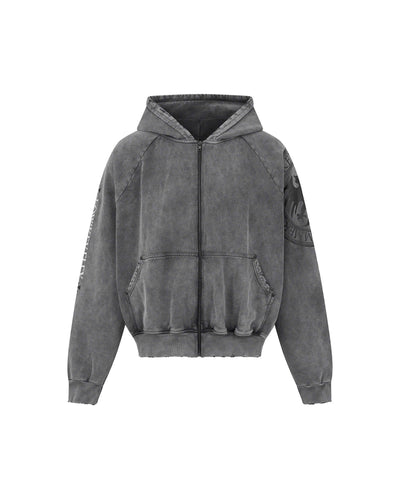 DIMOIR DRACO SEAL WASH GRAY HOODIE