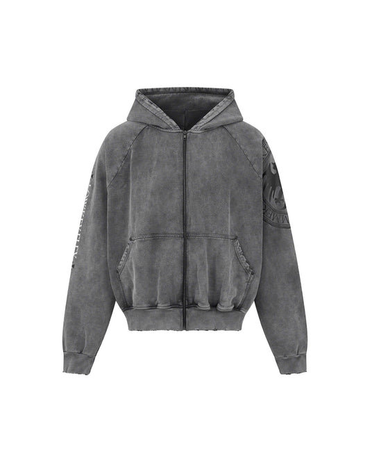 DIMOIR DRACO SEAL WASH GRAY HOODIE