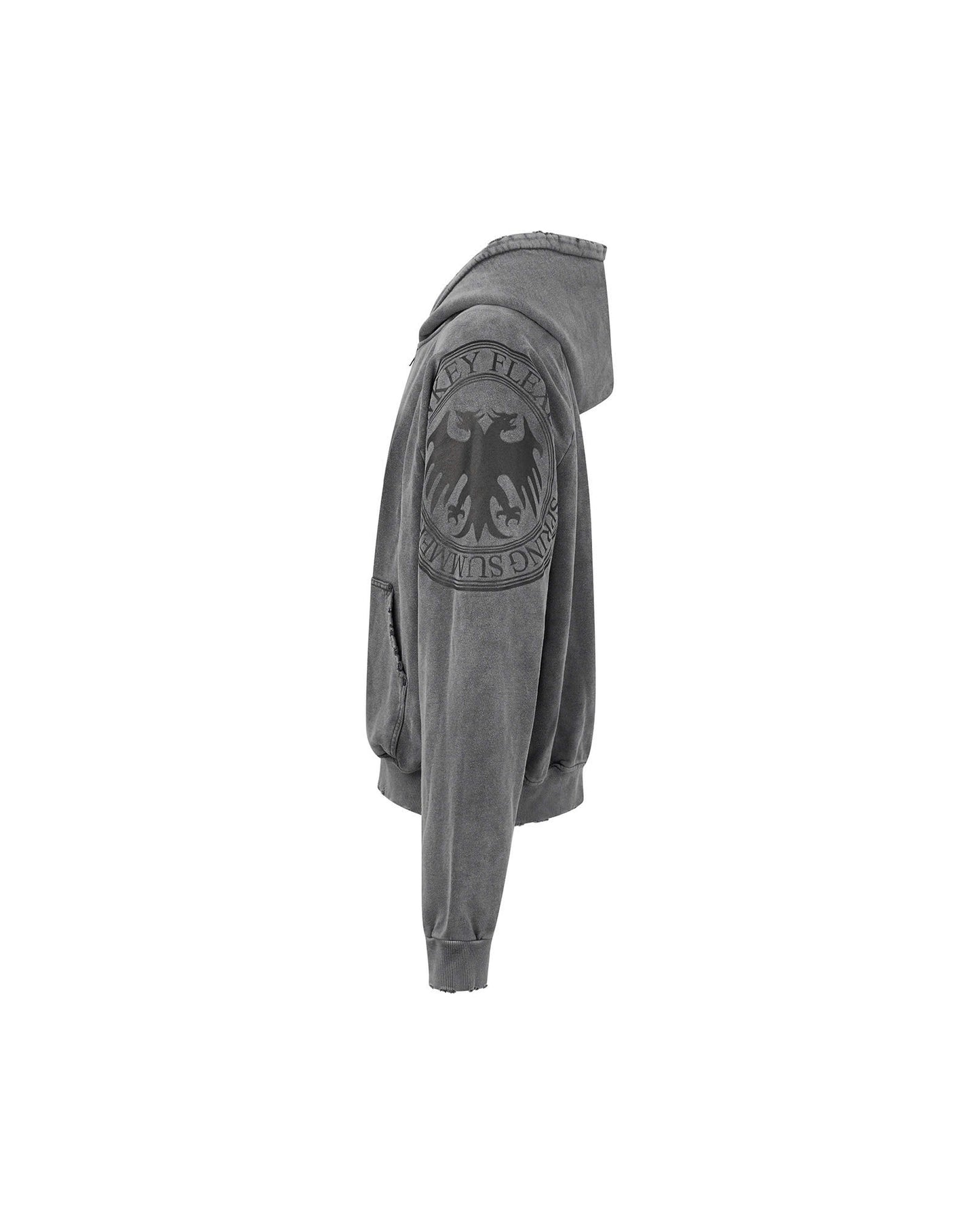 DIMOIR DRACO SEAL WASH GRAY HOODIE