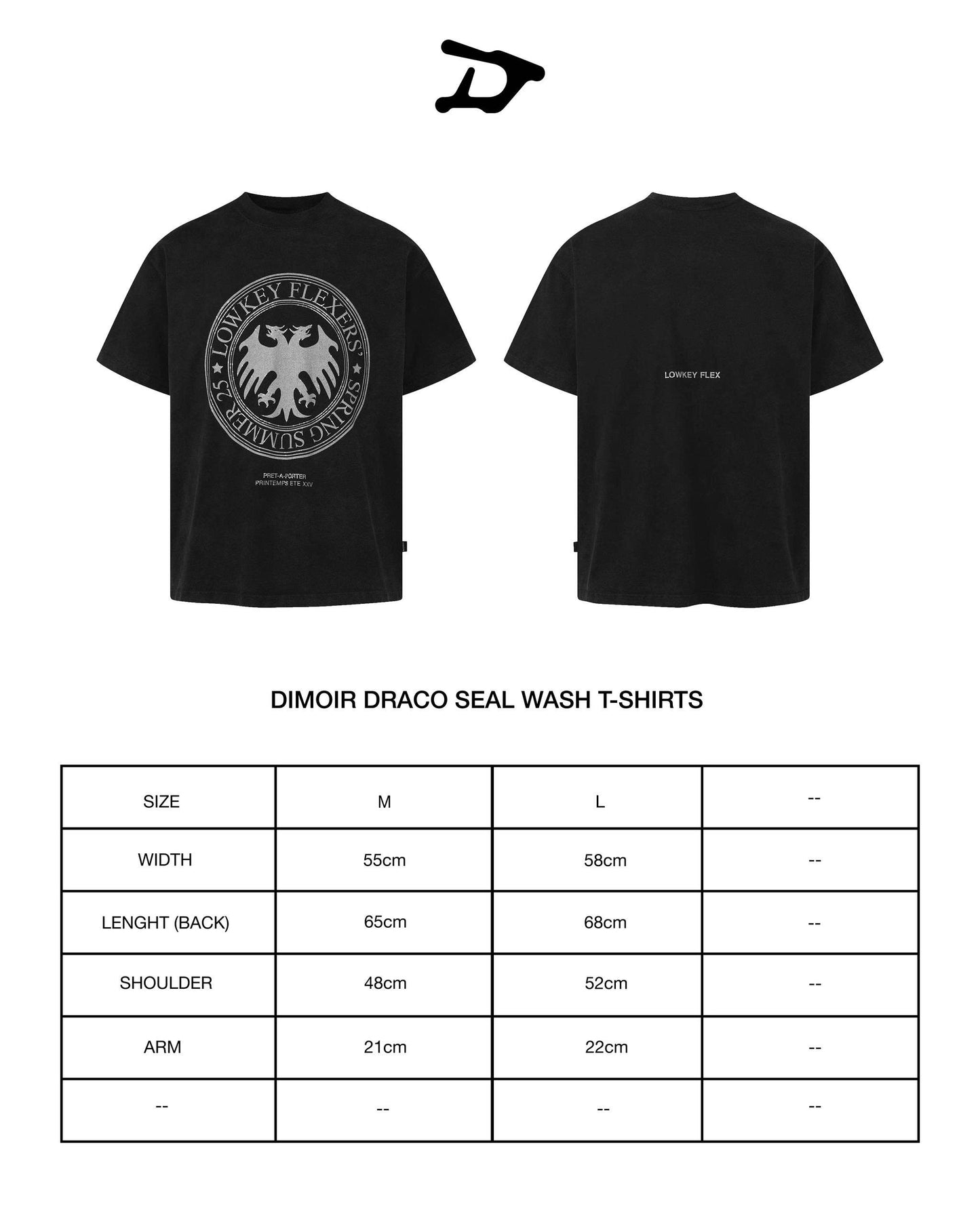 DIMOIR DRACO SEAL WASH T-SHIRTS
