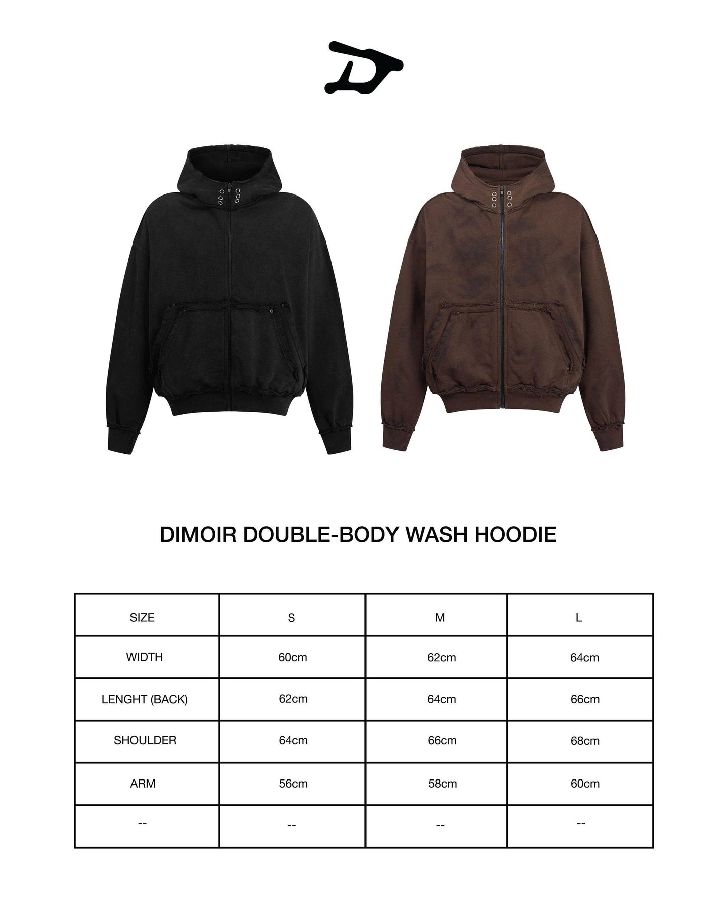 DIMOIR DOUBLE-BODY WASH HOODIE