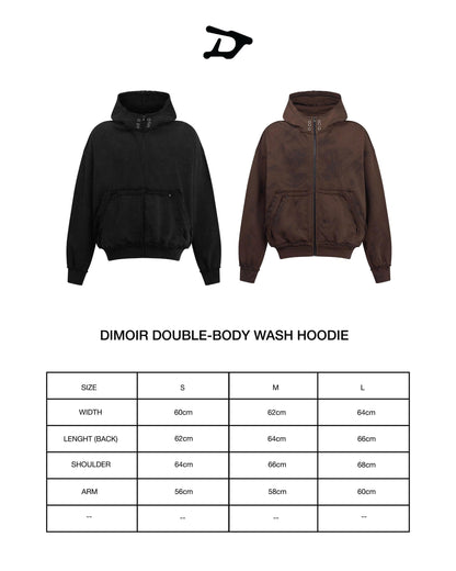 DIMOIR DOUBLE-BODY WASH HOODIE