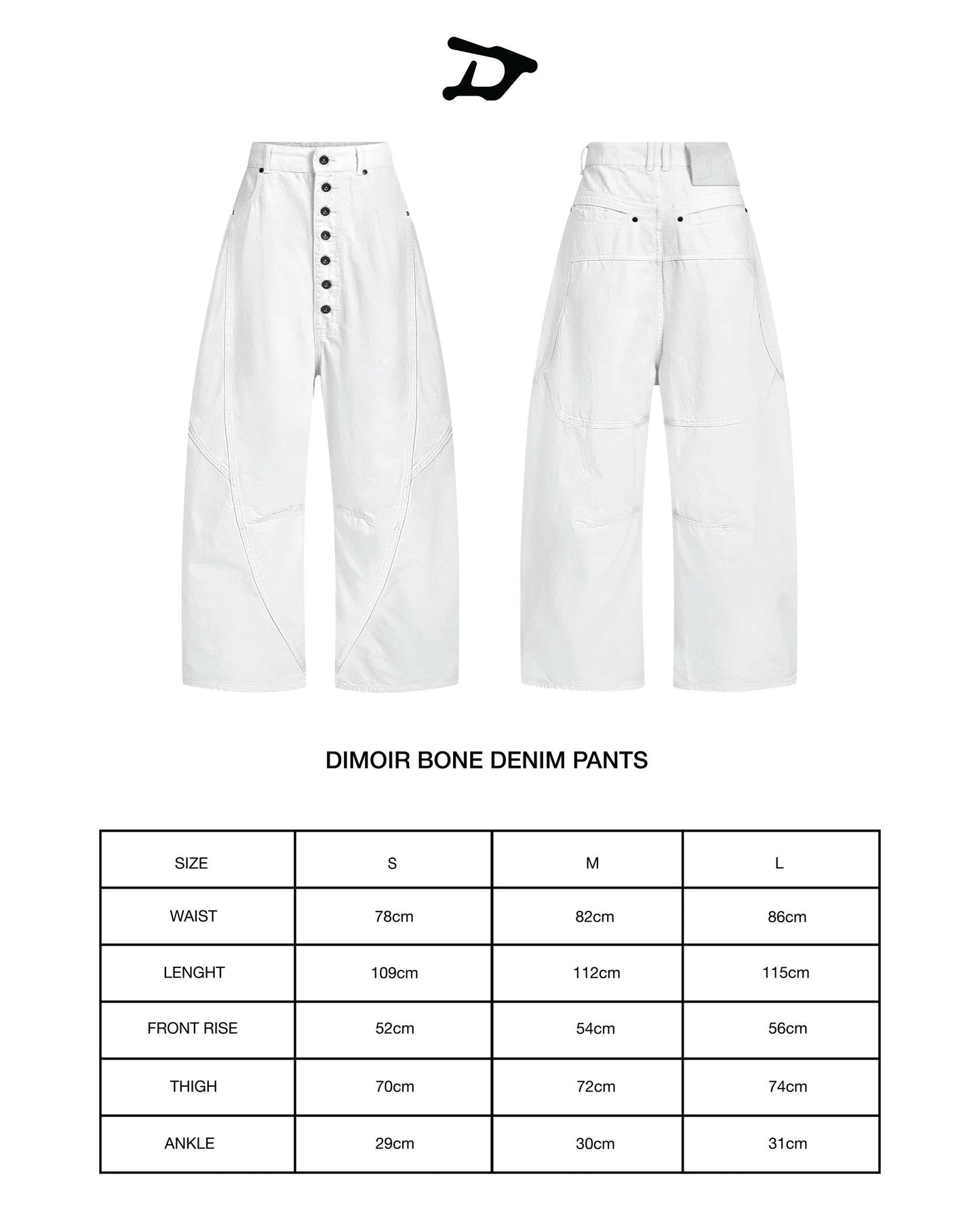 DIMOIR BONE DENIM PANTS