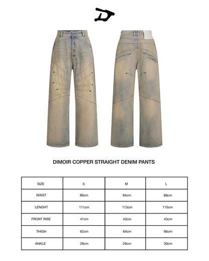 DIMOIR COPPER STRAIGHT DENIM PANTS