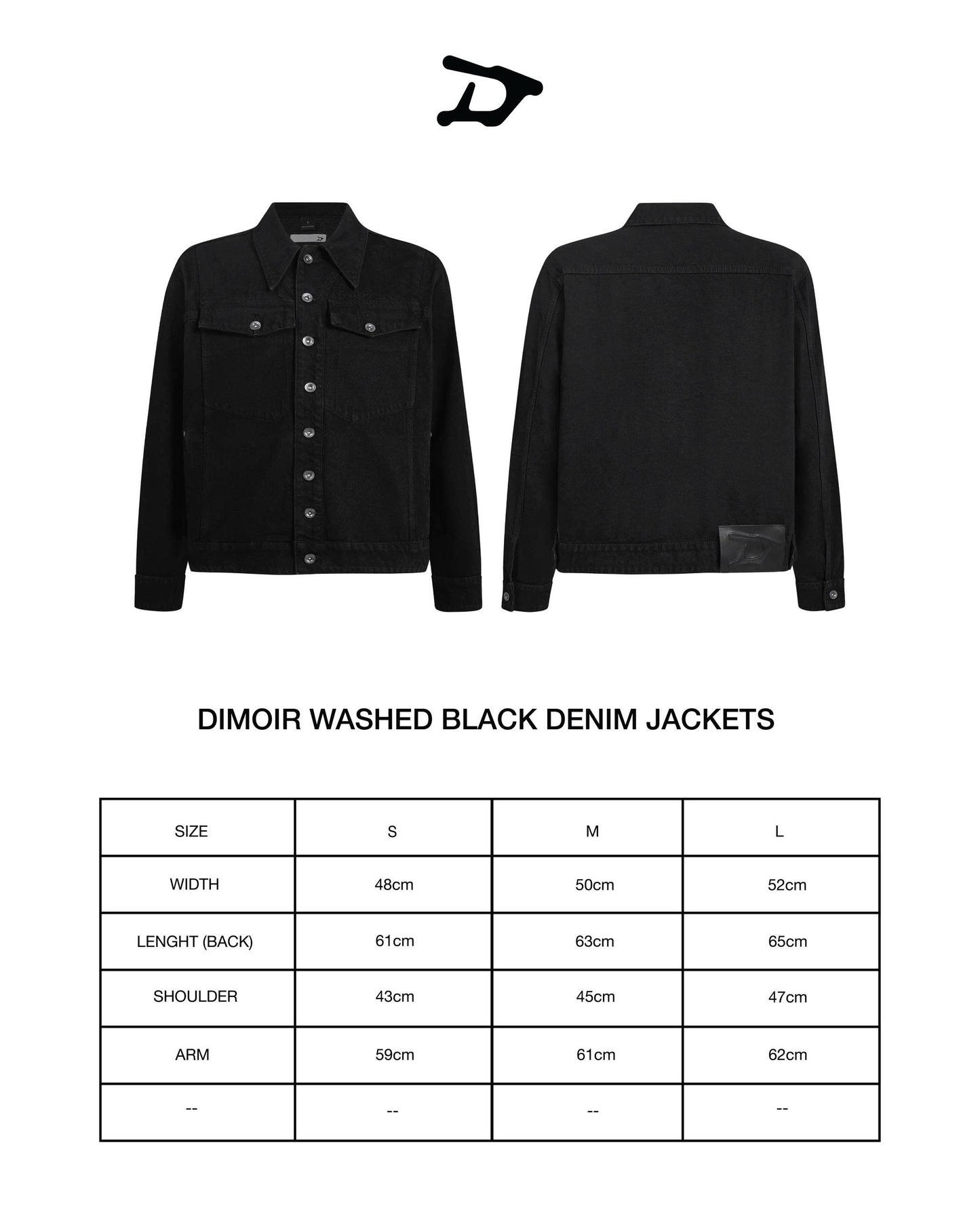 DIMOIR WASHED BLACK DENIM JACKETS