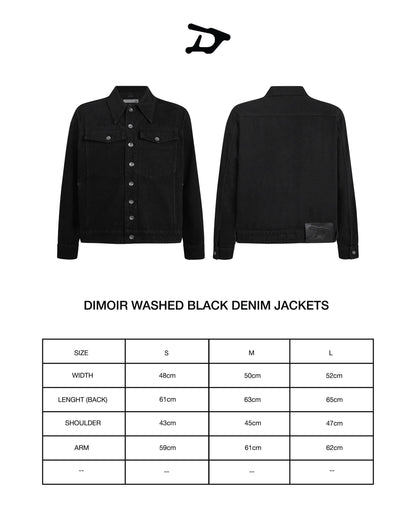 DIMOIR WASHED BLACK DENIM JACKETS