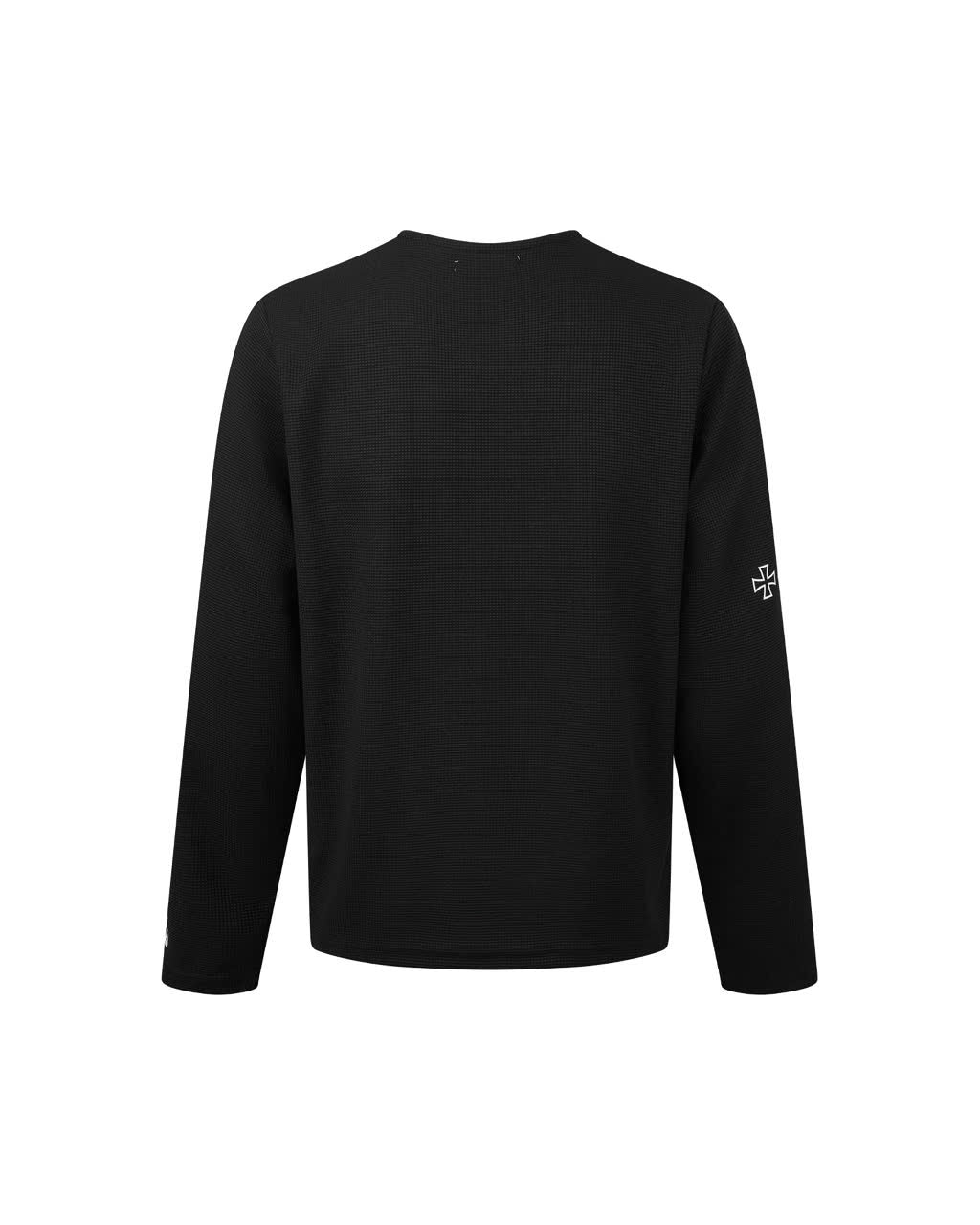 DIMOIR CW BLACK HENLEY LONGSLEEVE