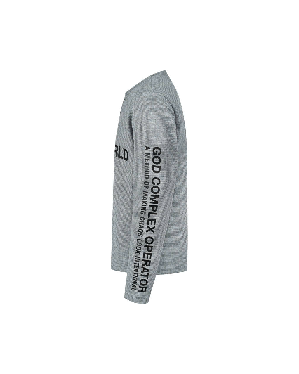 DIMOIR CW GRAY HENLEY LONGSLEEVE
